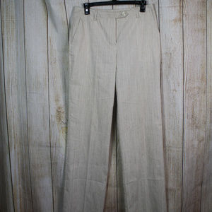 St. John Collection Slacks Pants Beige Silver